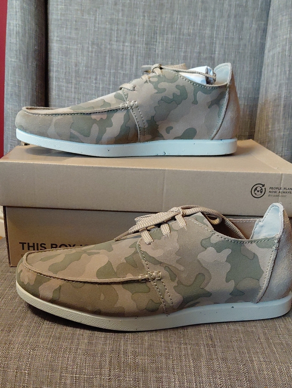 Men's Clarke Shacrelite Low Casual Lace-Up  Loafers - Camouflage Size 9.5